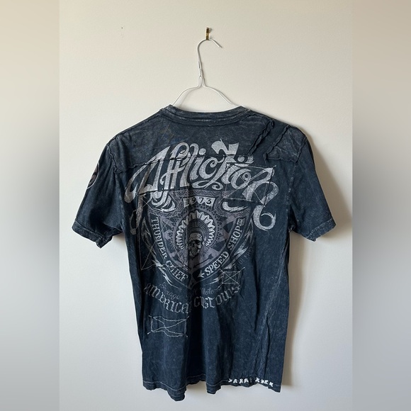 Affliction Tshirt with Patchwork - Picture 2 of 3